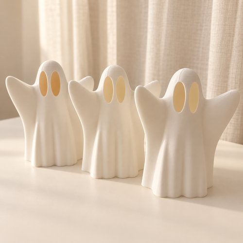 Pack de 3 fantasmas con velas LED incluidas